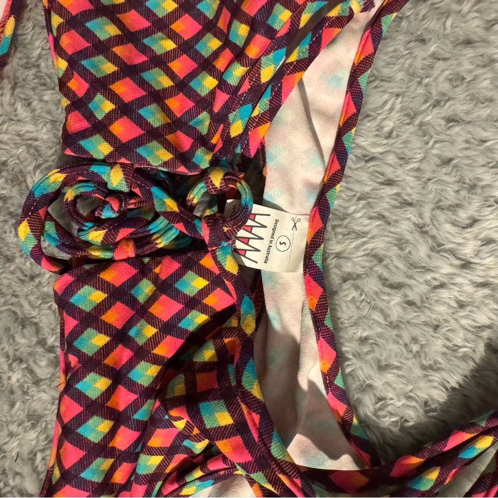 Wicked Weasel Vibrant Diamond Pattern Bikini Set - image 3